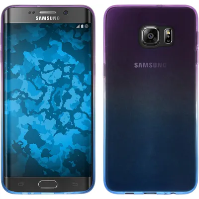 Produktbild von PhoneNatic Case kompatibel mit Samsung Galaxy S6 Edge Plus - Design:04 Silikon Hülle Ombrè Cover
