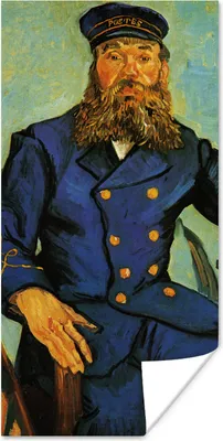 Produktbild von MuchoWow® Poster Porträt von Joseph Roulin - Vincent van Gogh 20x40 cm - Plakat - Foto