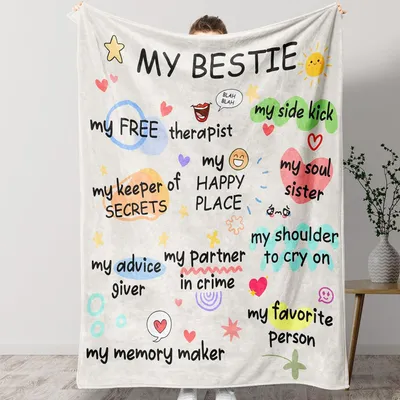 Produktbild von Omgoods – Geburtstagdecke für Damen, 130 x 150 cm