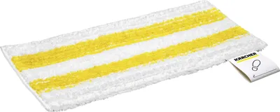 Imagen del producto de Kärcher 2.863-357.0, Paño para suelos, Blanco, Amarillo, Textil, Compatible con Kärcher SC 1 Upright, 345 mm, 140 mm