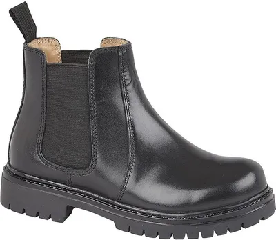 Produktbild von Roamers - Jungen Stiefeletten "Space", Leder DF2038 (27 EU) (Schwarz)