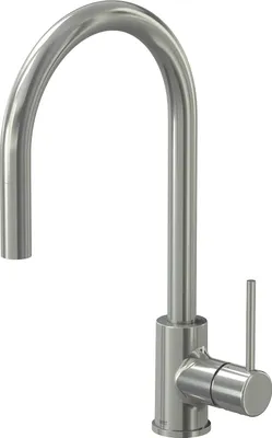 Produktbild von Lenz LIO Küchenarmatur Nickel, Einhebelmischer mit Handbrause, 360° Schwenkauslauf, 2-Stufen-Wassersparen, Keramikkartusche 42040022