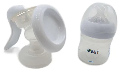 Produktbild von Philips AVENT Handmilchpumpe mit Flasche, 125 ml, Manuell, Transparent