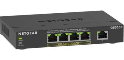 Produktbild von NETGEAR GS305Pv3 5-Port Gigabit Switch PoE+ Unmanaged Desktop/Wand