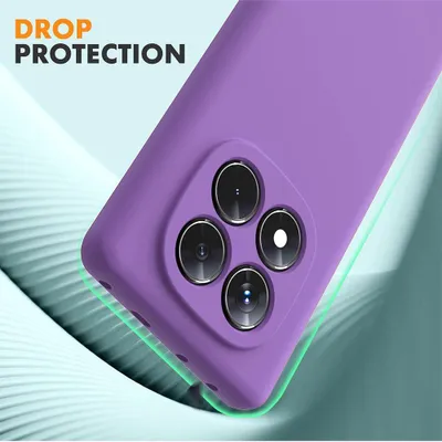 Image de Coque pour Xiaomi Redmi Note 15 Pro 4G, Silicone Souple Anti-Rayures avec Cordon Violet