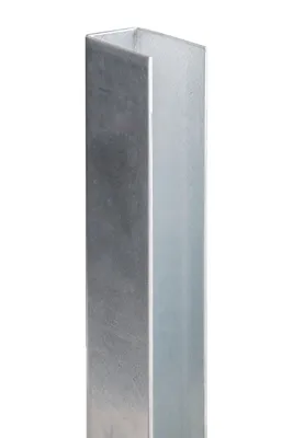 Image de Alberts 611743 Renfort de poteau « Arnold », galvanisé Sendzimir, pour poteaux de clôture 60 x 40 mm, 1250 x 55 x 35 mm