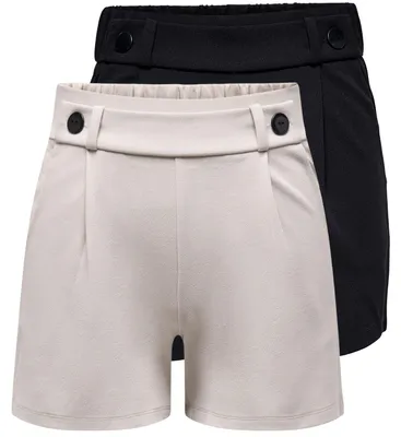 Produktbild von JDY Damen JDYGEGGO LIFE SHORTS kurze Hose mit Seitentaschen | 2er Pack