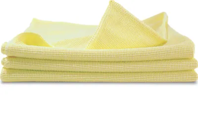 Produktbild von lunar. premium cleaning 3 Stück Microfasertücher 40x40 cm gelb 320 GSM
