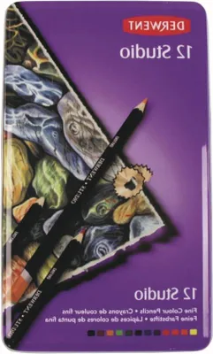 Image de Coffret de 12 crayons de couleur professionnels - Idéal pour l'illustration - Haute qualité