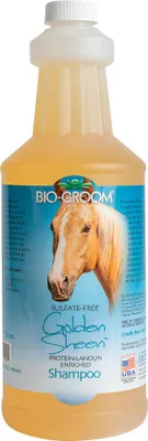 Immagine prodotto di Groom Golden Sheen Shampoo proteico alla lanolina per cavalli, concentrato 1:5, 946 ml (diluito 5676 ml)