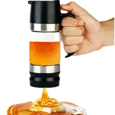 Honigspender 315 ml Glas tropffrei Sirupspender