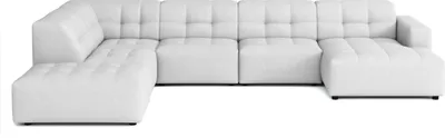 Produktbild von Emoebel24 Ecksofa U-form links 364x262x70 cm modular Sofa Bergi Hellgrau