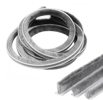 Imagen del producto de Junta de sellado con cepillo, para puertas y ventanas, 10 metros, 5 mm x 8 mm, protección contra insectos