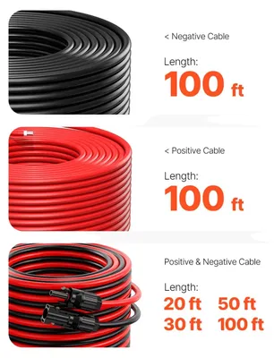 Immagine prodotto di Prolunga per cavi solari, sezione 10 AWG, design impermeabile, colore rosso