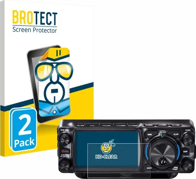 Produktbild von 2x Für Yaesu FTX-1 Schutzfolie BROTECT Displayschutz Display Schutz Folie Klar Transparent
