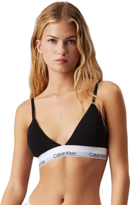 Obrázok produktu pre Dámska podprsenka Calvin Klein Modern Bavlna s ľahkou výstužou, trojuholníková podprsenka, čierna