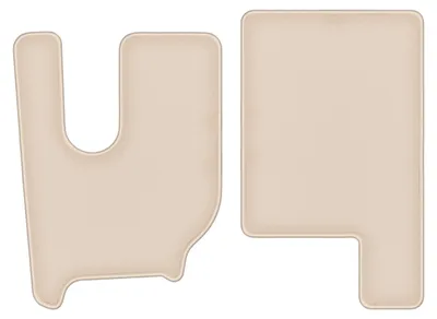 Produktbild von DURBAN Beige Velours-Fußmatten vorne für Renault T. Nutzfahrzeug (2013-)