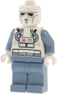 Produktbild von 1x Lego Minifigur Star Wars Clone Trooper V-wing Pilot Kopf weiß 8096 sw0281