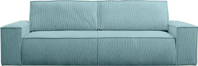 Produktbild von Vente-unique AMELIA, Sofabett, Wohnzimmer, Blau, Türkis, 4 Sitz(e), Türkis, Blau, Stoff