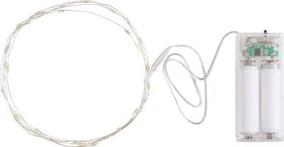 Produktbild von VBS Micro-LED-Lichterkette, mit Timer, silberfarbener Draht, 30 LEDs