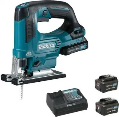 Image de Scie sauteuse 10.8V Li-ion MAKITA - malette de transport + 2 batteries 4Ah + 1 chargeur rapide - JV103DSMJ
