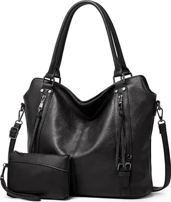 Produktbild von Mofut Handtasche Damen Schultertasche Groß Shopper Synthetisches-Lederhandtasche, Handtaschen Umhängetasche Geldbörse Damen Taschen 2-Tlg
