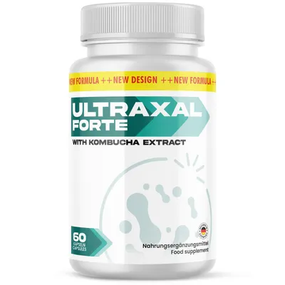 Image de Ultraxal Forte Capsules | avec extrait de kombucha et vitamine E | utilisation facile | contenu : 60 capsules