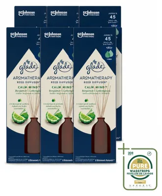 Image de 6 diffuseurs parfumés Glade Aromatherapy Calm Mind - 80 ml - Pack économique - 6 pièces
