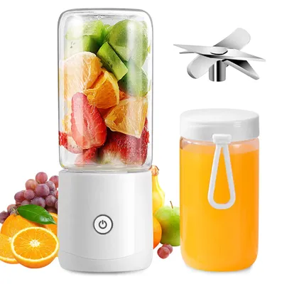 Tragbarer Mixer 380 ml, USB-wiederaufladbar, 8 Klingen, Smoothiemaker