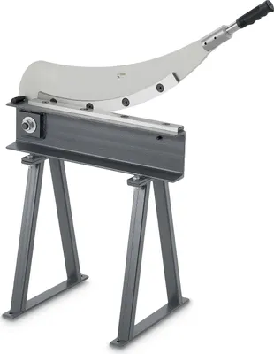 Produktbild von Handhebelschere - Guillotineschere Blechschere - 500 mm Schnittlänge - Mit Ständer - Q235-Stahl - Für Stahl/Aluminium/Kupfer/Kunststoff/Leiterplatten - Manuell