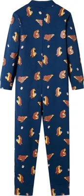 Imagen del producto de vidaXL Pijama entero para niños, color azul vaquero, talla 104
