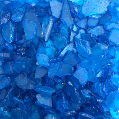 Produktbild von SEEGLAS, Mosaik, Glasscherben gerundet 20-50mm. 1kg. BLAU