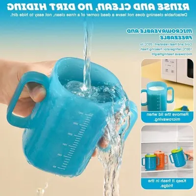 3-in-1 Auslaufsichere Trinkbecher für Senioren, 300ml Sicherer Becher für ältere Menschen mit Einschränkungen, Ideal für den