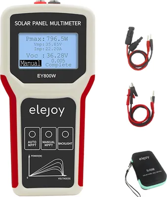 Produktbild von Tester paneli słonecznych EY800W Multimetr do paneli fotowoltaicznych Tester MPPT Ulepszony styl Inteligentne narzędzie do rozwiązywania problemów z otwartym obwodem MPPT do testu fotowoltaiki Test miernika VOC Test miernika mocy panelu słonecznego Test