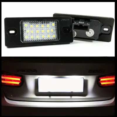 Für VW Golf 4 5 Variant Bora Passat 3BG B5 2x LED PREMIUM Kennzeichenbeleuchtung in der Farbe von GOLDCAR