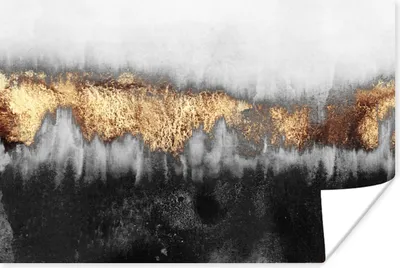 Produktbild von MuchoWow® Poster Gold - Chic - Abstrakt 60x40 cm - Schlafzimmerdekoration