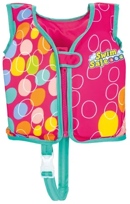 Produktbild von Kinder Schwimmweste 11-19kg S/M Schwimmhilfe Auftriebhilfe Badeboje Schwimmflügel Schaumstoffkissen pink grün, Farbe:pink