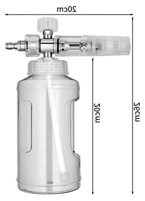 Produktbild von Schaumsprüher 1 l mit 1/4 Schnellanschluss für Hochdruckreiniger und verstellbarer Düse zur Fahrzeugreinigung