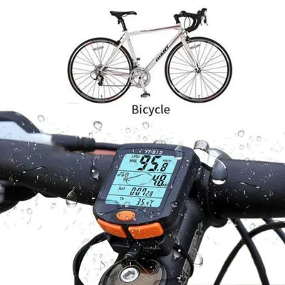 Produktbild von Wasserdichter Fahrradtacho Kabelloser LCD-Tacho Kilometerzähler Zyklus Fahrrad