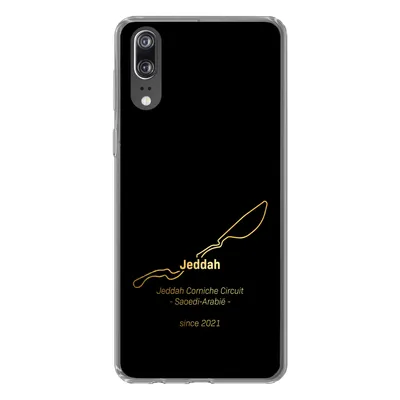 Produktbild von MuchoWow® Handyhülle Schutzhülle Hülle für Huawei P20 Dschidda - Formel 1 - Rennstrecke Silikon Softcase Handy Hülle - Hardcover