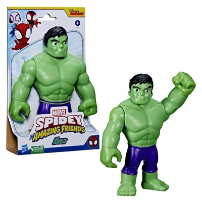 Immagine prodotto di Marvel Spidey and His Amazing Friends supergroße Hulk Action-Figur, 3 anni