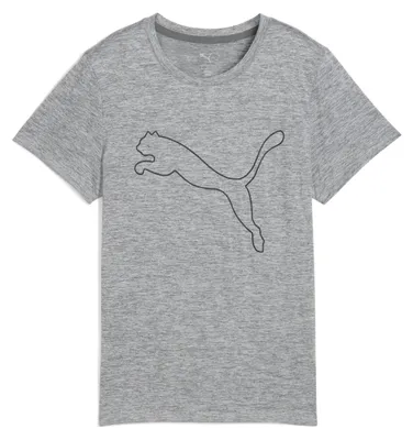 Produktbild von Puma Uni W TAD Essential Heather Logo Tee T-Shirts, Medium Gray Heather