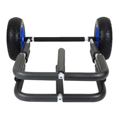 Produktbild von Klappbarer Doppel Transportwagen für 2 SUP Board Surfbrett Wasserski bis 80kg mit PolyurethanReifen