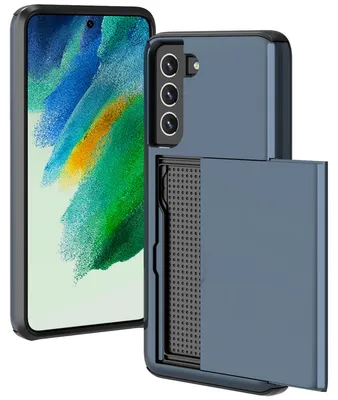 Immagine prodotto di imoshion Cover posteriore con scomparto per carte Samsung Galaxy S21 FE - Blu scuro