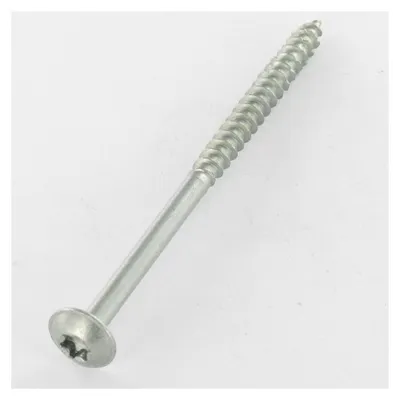 Produktbild von Spanplattenschrauben Flachrundkopfschraube 7X90 Mit Gewinde 60 T40 Verzinkt