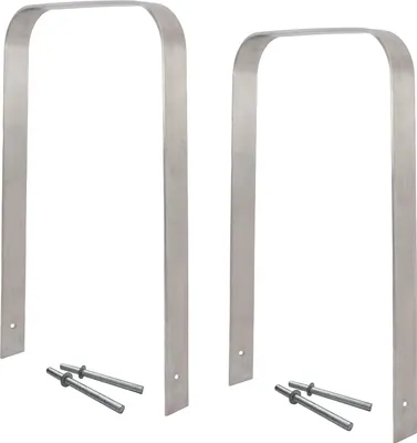 Produktbild von 2 x Fahrradanlehnbügel 117 x 80 cm Edelstahl 13 mm Fahrradständer Anlehnständer Parker Typ U