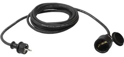 Produktbild von Verlängerungskabel, schwarz, 25 m, H05RR-F 3G1,5
