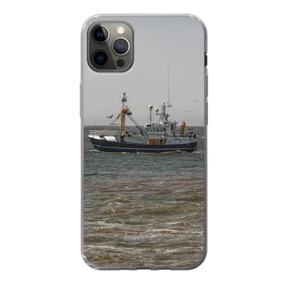 Produktbild von MuchoWow® Handyhülle Schutzhülle Hülle für iPhone 13 Pro Max Nordsee - Fischerboot - Wasser Silikon Softcase Handy Hülle - Mobiltelefon