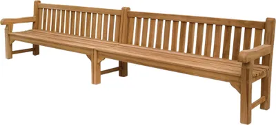 Produktbild von Teako Design Gartenbank Piceno Teakholz Massiv Wetterfest 400x60x92cm