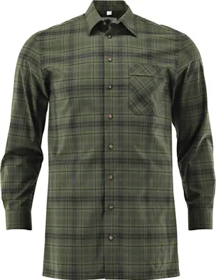 Produktbild von OS Trachten Hemd 1/1 Arm Comfort Fit Herren (Oliv) Größe 39/40